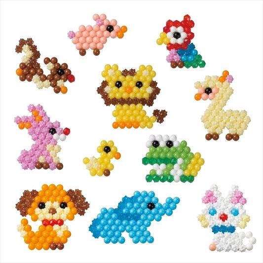 Aqua beads 8000 bead container A set full of animals AQ-291// Tray 